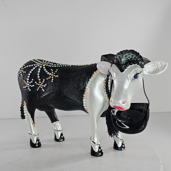 2001 Enesco Treasured Bovines Large Queen Of Her Heard Cow Sisters Too - Picture 2 of 8